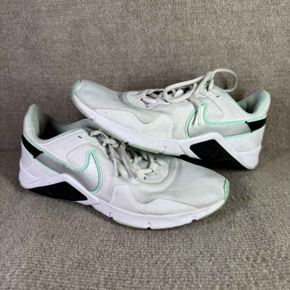 Nike Legend Essential 2 Womens 9 White Mint Training Shoes CQ9545-102